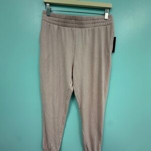 joe's joggers elastic waist in light pink size m